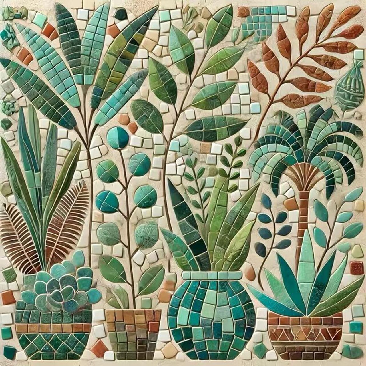 Diamond Painting Kits for Adults Beginner,5D Diamond Art Kits for Potted Plants,DIY Full Round Drill Diamond Dots Paintings Gem Art and Crafts Home Decor 13.8 x 13.8 Inch